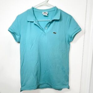 Lacoste 2 button Stretch Collar polo 42 T- Shirt Short Sleeve
